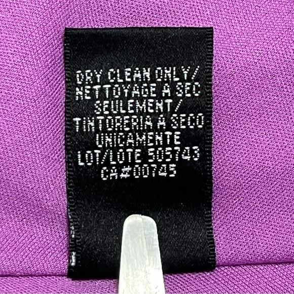 Vintage Y2K Fuchsia Pink Purple Satin Lined Homecoming Special Occasion Dress - Picture 12 of 13